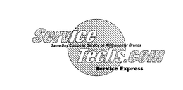 SERVICE TECH.COM SAME DAY COMPUTER SERVICE ON ALL COMPUTER BRANDS SERVICE EXPRESS trademark