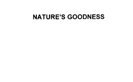 NATURE'S GOODNESS trademark