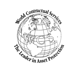 WCS WORLD CONTRACTUAL SERVICES THE LEADER IN ASSET PROTECTION trademark