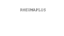 RHEUMAPLUS trademark