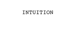 INTUITION trademark