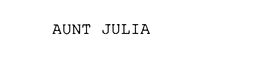 AUNT JULIA trademark