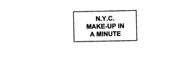 N.Y.C. MAKE-UP IN A MINUTE trademark