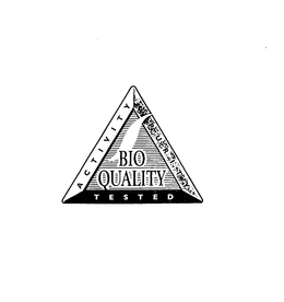 BIO QUALITY ACTIVITY PURITY TESTED trademark