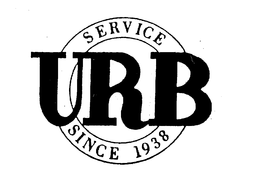 URB SERVICE SINCE 1938 trademark