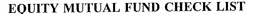 EQUITY MUTUAL FUND CHECK LIST trademark
