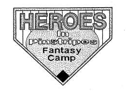 HEROES IN PINSTRIPES FANTASY CAMP trademark