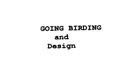 GOING BIRDING trademark