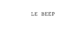 LE BEEP trademark
