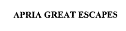 APRIA GREAT ESCAPES trademark