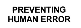 PREVENTING HUMAN ERROR trademark