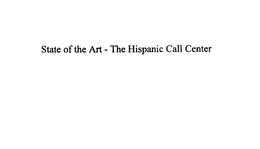 STATE OF THE ART - THE HISPANIC CALL CENTER trademark