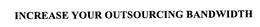 INCREASE YOUR OUTSOURCING BANDWIDTH trademark