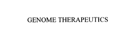 GENOME THERAPEUTICS trademark