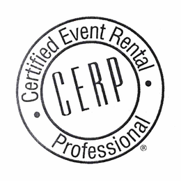 CERTIFIED EVENT RENTAL PROFESSIONAL. C.E.R.P. trademark