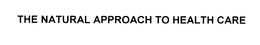 THE NATURAL APPROACH TO HEALTH CARE trademark