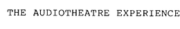 THE AUDIOTHEATRE EXPERIENCE trademark
