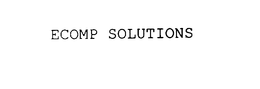 ECOMP SOLUTIONS trademark