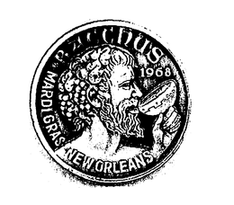 BACCHUS 1968 MARDI GRAS NEW ORLEANS trademark