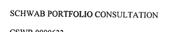 SCHWAB PORTFOLIO CONSULTATION trademark