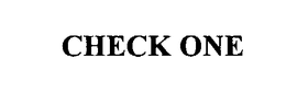 CHECK ONE trademark