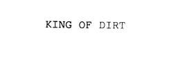 KING OF DIRT trademark