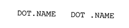 DOT.NAME DOT .NAME trademark