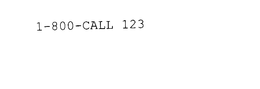 1-800-CALL 123 trademark