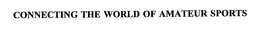 CONNECTING THE WORLD OF AMATEUR SPORTS trademark