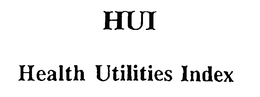 HUI HEALTH UTILITIES INDEX trademark