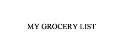 MY GROCERY LIST trademark