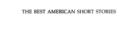 THE BEST AMERICAN SHORT STORIES trademark