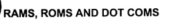 RAMS, ROMS AND DOT COMS trademark