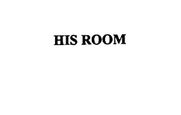 HIS ROOM trademark