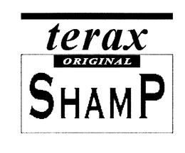 TERAX ORIGINAL SHAMP trademark