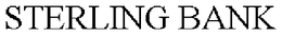 STERLING BANK trademark