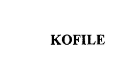KOFILE trademark