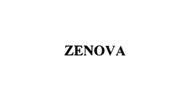 ZENOVA trademark