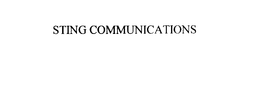 STING COMMUNICATIONS trademark