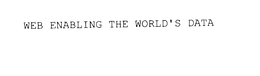 WEB ENABLING THE WORLD'S DATA trademark