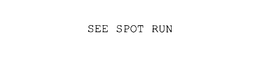 SEE SPOT RUN trademark