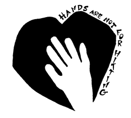HANDS ARE NOT FOR HITTING trademark