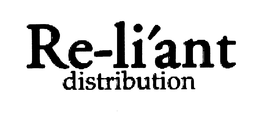RE-LI' ANT DISTRIBUTION trademark
