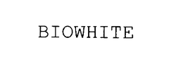 BIOWHITE trademark
