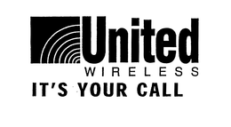 UNITED WIRELESS IT'S YOUR CALL trademark