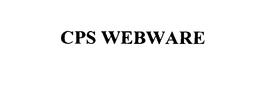 CPS WEBWARE trademark