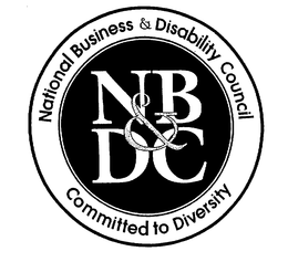 NB&DC NATIONAL BUSINESS & DISABILITY COUNCIL COMMITTED TO DIVERSITY trademark