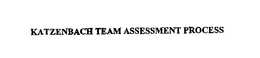 KATZENBACH TEAM ASSESSMENT PROCESS trademark