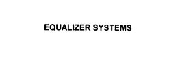 EQUALZER SYSTEMS trademark