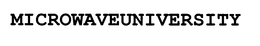 MICROWAVEUNIVERSITY trademark